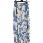 Flowing Blue and White Palazzo Pants for Summer Style