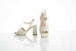 Off-White Glossy Statement Heels - Image 4