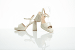 Off-White Glossy Statement Heels - Image 5