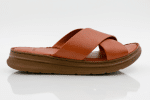 Comfort Fit Leather Slip-On Sandals - Image 2