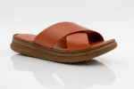 Comfort Fit Leather Slip-On Sandals - Image 3