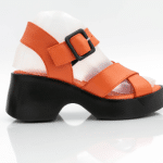 Buckled-strap Leather Platform