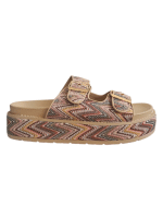 Woven Zigzag Flatform Sandals - Image 2