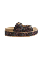Ethnic Print Buckle Slides - Image 2
