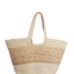 Summer Escape, Two-Tone Straw Beach Tote