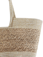 Summer Escape, Two-Tone Straw Beach Tote - Image 3
