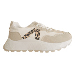 Neutral Sneakers with Wild Side Twist