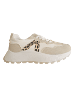 Neutral Sneakers with Wild Side Twist
