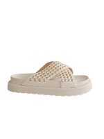 Comfy Chic Slides with Metallic Studs - Image 2