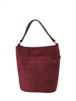 Statement Burgundy Bag with Layers of Fringe - Image 3