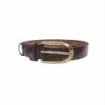 Minimal Leather Belt in Brown