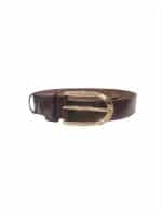 Minimal Leather Belt in Brown