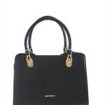Elegant Black Top-Handle Handbag – Office  Occasion