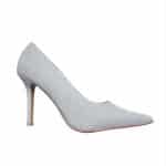 Silver Glitter Stiletto Heels