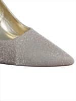 Champagne Gold Glitter Stiletto Heels - Image 3