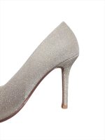 Champagne Gold Glitter Stiletto Heels - Image 4