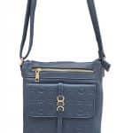 Minimal Chic Blue Crossbody with Adjustable Strap