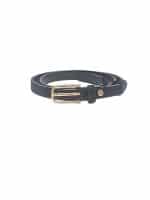 Minimal Black Suede Belt - Image 2