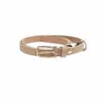 Minimal Beige Suede Belt