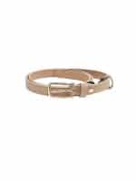 Minimal Beige Suede Belt - Image 2