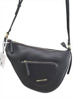 Black Crossbody Bag by Enrico Coveri with Gold Details - Image 2
