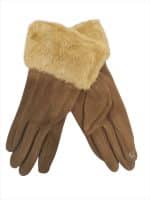 Camel Velvet Gloves - Image 2