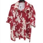 Red  White Printed Shirt