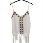 Embroidered Fringe Top