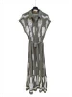 Boho Embroidered Maxi Dress – Elegant Black  White Summer Shirt Dress