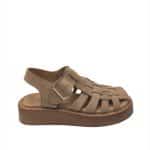 Chic Mink Fisherman Sandals with Elevated Sole