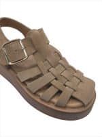 Chic Mink Fisherman Sandals with Elevated Sole - Image 3