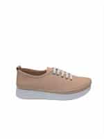 Powder Pink Casual Sneakers with White Platform Sole - Image 2