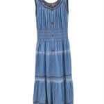 Denim Maxi Dress for Women – Sleeveless Boho Summer Dress