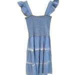 Tiered Denim Look Sundress – Feminine Summer Casual Dress