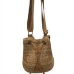 Compact Raffia Crossbody with Leather Detail – Resort Ready Look