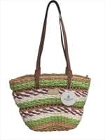 Colorful Woven Tote Bag - Image 2