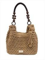Natural Raffia Chain Detail Handbag”