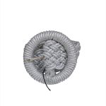 Metallic Silver Woven Belt