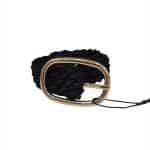 Minimal Black Belt with Gold Buckle