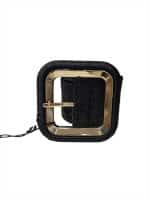 Modern Gold Frame Waist Accessory-Black