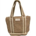 Neutral Summer Knit Tote Bag