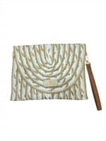 Striped Straw Clutch - Image 4