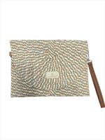 Pastel Weave Clutch Bag