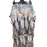 Tropical Print Two Piece Set – Womens Summer Shirt  Shorts Co-Ord