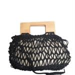 Handmade Style Beige Macramé Bag with Canvas Lining