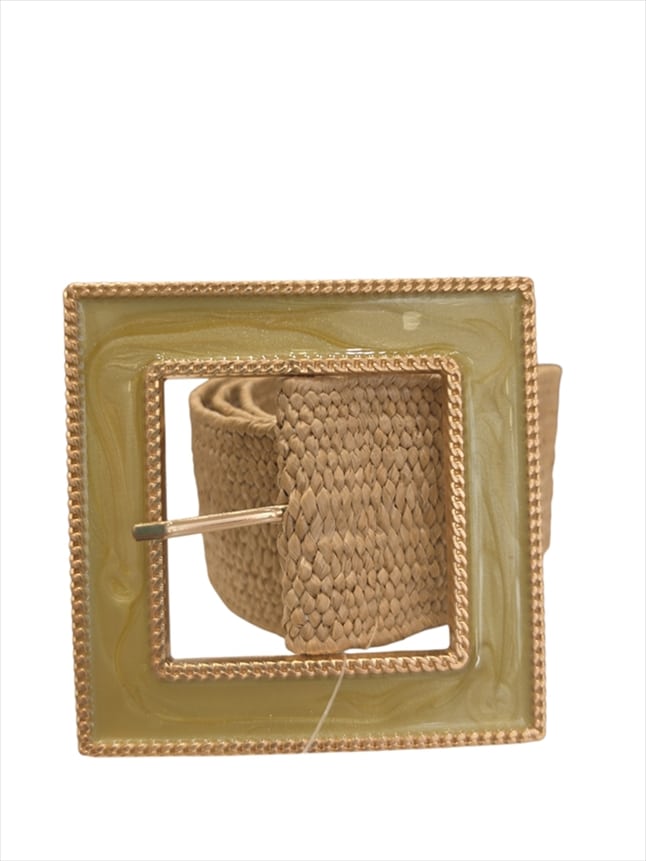 CT-7223.jpg Statement Raffia Belt Buckle - Image 1