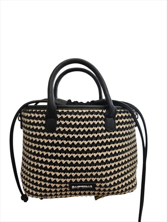 F-2606.jpg Womens Woven Top Handle Bag – Stylish Crossbody Handbag - Image 1