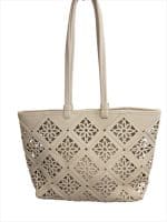 Large Floral Cut-Out Tote Bag for Women - Image 2