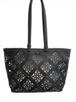 Large Floral Cut-Out Tote Bag for Women - Image 3