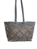 Large Floral Cut-Out Tote Bag for Women - Image 4